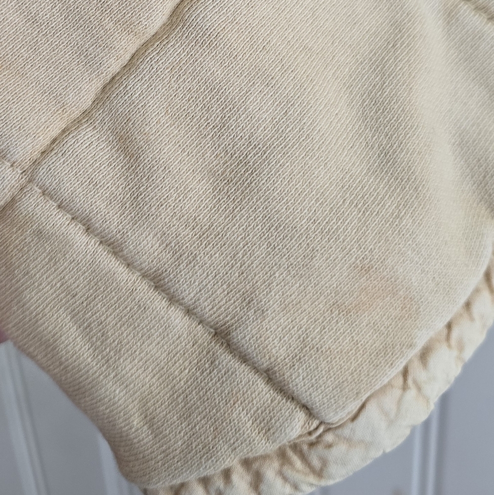 Free People Dolman Quilted Knit Jacket In Vanilla Creme XL Oversized Casual - Picture 15 of 15